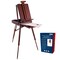 Large Walnut French Easel, Adjustable Plein Air Easels, Beechwood Sketchbox Tripod for Field & Studio Painting Easel for Adults, Drawing, Display - Portable with Drawer & Palette